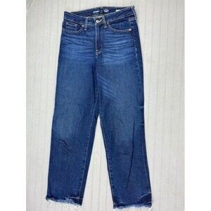 Old Navy Size 2 Womens Jeans High Rise OG Loose Dark Wash Stretch Straight